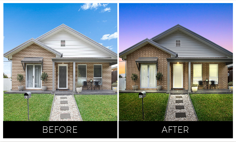 Before and After Professional Real Estate Photos